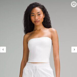 NWT White Lululemon Wundermost Ultra-Soft Nulu Tube Top